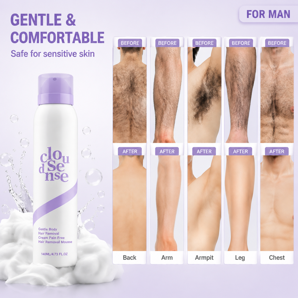 Cloud Sense Hair Removal Spray for Men & Women, For Sensitive Skin, 3 Packs